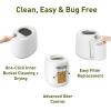 imageVego Kitchen Composter 4L Electric Composter Countertop 5 Modes WeightBased Smart Compost Bin with App Odorless AutoCleaning Food Waste Compost Machine Indoor BlackWhite