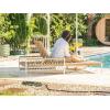 imageVego Turbo Oscillating Sprinkler wMetal Base and 20 Precision Nozzles 3Way Adjustable for Large Yard and Lawn Covers up to 4973 sq ftSeaweed Green