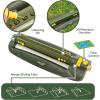 imageVego Turbo Oscillating Sprinkler wMetal Base and 20 Precision Nozzles 3Way Adjustable for Large Yard and Lawn Covers up to 4973 sq ftSeaweed Green