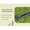 imageVego Turbo Oscillating Sprinkler wQuick Connector Starter Set Metal Base and 20 Precision Nozzles 3Way Adjustable for Large Yard and Lawn Covers up to 4973 sq ftSeaweed Green