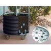 imageVego garden Dragon Fruit Planter Pot with Self Watering Wicking Cell and Trellis Pearl WhiteOlive Green