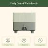 imageVego garden EZCube Self Watering Planter Box Outdoor Raised Garden Bed with Water Gauge for Balcony Rooftop Patio Backyard 21quot x 24quot Fog GraySage Green