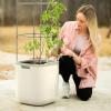 imageVego garden Planters for Outdoor ampamp Indoor Plants Large Plant Pots with Self Watering 15quot Tall Large Plant Pots with Trellis for Flowers Plants Decor Cream WhiteCream White