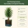 imageVego garden Planters for Outdoor ampamp Indoor Plants Large Plant Pots with Self Watering 15quot Tall Large Plant Pots with Trellis for Flowers Plants Decor Cream WhiteSage Green