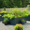 imageVego garden Raised Garden Bed 17quot Tall 83quot x 83quot LShaped Modern Raised Garden Beds Kit Metal Planter Box for Vegetables Flowers ampamp Fruits Umber BrownUrban Charcoal