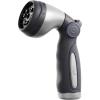 imageGarden Hose Nozzle  9 Spray Patterns Metal Thumb Control OnOff Valve High Pressure Heavy Duty Water Hose Spray Nozzle for Gardening Lawn Care and Cleaning TasksSeaweed GreenTidepool Blue