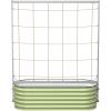 imageVego Garden Metal Frame Tomato Trellis Garden Trellis for Climbing Plants Like Cucumber Beans Tomatoes ampamp Vines 50ft Long Metal Trellis for Raised Garden Beds50ft