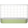 imageVego Garden Metal Frame Tomato Trellis Garden Trellis for Climbing Plants Like Cucumber Beans Tomatoes ampamp Vines 50ft Long Metal Trellis for Raised Garden Beds95ft