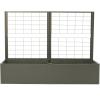 imageVego Garden Privacy Screen Trellis for 83quot Wide Modern Garden Beds Urban CharcoalUrban Charcoal