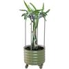 imageVego garden Dragon Fruit Planter Pot with Self Watering Wicking Cell and Trellis Pearl WhiteOlive Green