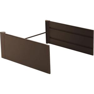 imageVego Garden 17quot Tall 41quot Wide Extension Kit for Modern Raised Garden Beds Urban CharcoalUmber Brown
