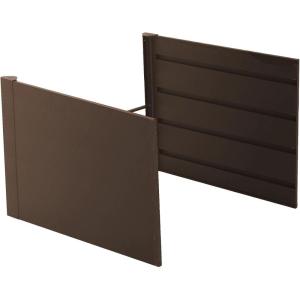 imageVego Garden 32quot Tall 41quot Wide Extension Kit for Modern Raised Garden Beds Urban CharcoalUmber Brown