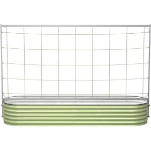 imageVego Garden Metal Frame Tomato Trellis Garden Trellis for Climbing Plants Like Cucumber Beans Tomatoes ampamp Vines 50ft Long Metal Trellis for Raised Garden Beds95ft