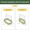 imageVego Garden Metal Frame Tomato Trellis Garden Trellis for Climbing Plants Like Cucumber Beans Tomatoes ampamp Vines 65ft Long Metal Trellis for Raised Garden Beds