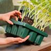imageVego garden Giga Seedling Trays  8 Pack 9Cell UVResistant Reusable Starter Trays for GreenhouseGarden No Lids2 Packs