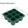 imageVego garden Giga Seedling Trays  8 Pack 9Cell UVResistant Reusable Starter Trays for GreenhouseGarden No Lids4 Packs