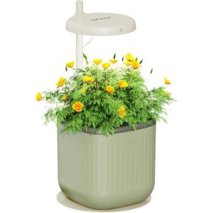 imageVego garden Mini Grow Lights Stand for Indoor Plants FullSpectrum White Light LED Grow Light with Customized Adjustable Height for Microgreens Planter not Include