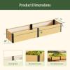 imageVego garden Woodgrain Series Raised Garden Bed 26 Tall 4 x 8 WoodenLook Metal Planter Box Outdoor for Gardening Vegetables Flowers Herbs16 2 x 8