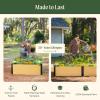 imageVego garden Woodgrain Series Raised Garden Bed 26 Tall 4 x 8 WoodenLook Metal Planter Box Outdoor for Gardening Vegetables Flowers Herbs26 2 x 8