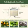 imageRolling Metal Citrus Tree Planter Pot 21 Round Planter Box for Porch Patio ampamp Backyard 20 Gallon Large Planter Pot with Wheels for Growing Trees Tomatoes Vegetables and Flowers Olive GreenModern Gray