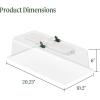 imageVego garden Seedling Dome Cover 10quot x 20quot FoodGrade PET Plastic with Drip Irrigation ampamp Vented Airflow with Grow Light