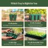image:imageVego garden Ultimate Seed Starting Bundle 2Packs Giga8 Pack Jumbo8 Pack Standard Seedling Trays with Seedling Tray Lids and 10 x 20 Bottom Watering Trays76 Cell 1020 Germination Cell Bundle