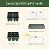 image:imageVego garden Ultimate Seed Starting Bundle 2Packs Giga8 Pack Jumbo8 Pack Standard Seedling Trays with Seedling Tray Lids and 10 x 20 Bottom Watering TraysJumboGiga 1020 Up Pot Bundle