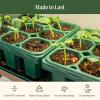 image:imageVego garden Ultimate Seed Starting Bundle 2Packs Giga8 Pack Jumbo8 Pack Standard Seedling Trays with Seedling Tray Lids and 10 x 20 Bottom Watering TraysUltimate Seed Starting Bundle