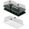 image:imageVego garden Ultimate Seed Starting Bundle 2Packs Giga8 Pack Jumbo8 Pack Standard Seedling Trays with Seedling Tray Lids and 10 x 20 Bottom Watering TraysGiga 1020 Up Pot Bundle