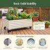 image:imageVego garden Classic Rolling Garden Bed  175 Mobile Metal Raised Garden Bed for Patio Deck Balcony  Deep Planting Space Durable amp Easy to Move Olive Green 175X8Olive Green