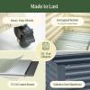 image:imageVego garden Classic Rolling Garden Bed  175 Mobile Metal Raised Garden Bed for Patio Deck Balcony  Deep Planting Space Durable amp Easy to Move Olive Green 175X8Modern Gray