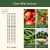 image:imageVego Garden Tomato Cage 165 Square HeavyDuty for Garden amp Pots RustResistant Tomato Stackable Plant Cage Trellis Support for Climbing Vegetables Plants1 Pack