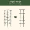 image:imageVego Garden Tomato Cage 165 Square HeavyDuty for Garden amp Pots RustResistant Tomato Stackable Plant Cage Trellis Support for Climbing Vegetables Plants2 Pack