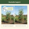 image:imageVego Garden Tomato Cage 165 Square HeavyDuty for Garden amp Pots RustResistant Tomato Stackable Plant Cage Trellis Support for Climbing Vegetables Plants2 Pack