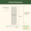 image:imageVego Garden Tomato Cage 165 Square HeavyDuty for Garden amp Pots RustResistant Tomato Stackable Plant Cage Trellis Support for Climbing Vegetables Plants1 Pack