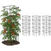 image:imageVego Garden Tomato Cage 165 Square HeavyDuty for Garden amp Pots RustResistant Tomato Stackable Plant Cage Trellis Support for Climbing Vegetables Plants4 Pack
