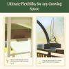image:imageVego garden Indoor Ultimate Grow Light with Hanging Kit Powerful 60 W FullSpectrum LEDs Plant Rack for Seed Starting Leafy Herbs Fruits amp Microgreens Matte BlackEarth Brown