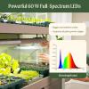 image:imageVego garden Indoor Ultimate Grow Light with Hanging Kit Powerful 60 W FullSpectrum LEDs Plant Rack for Seed Starting Leafy Herbs Fruits amp Microgreens Matte BlackEarth Brown