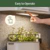 image:imageVego garden Indoor Ultimate Grow Light with Hanging Kit Powerful 60 W FullSpectrum LEDs Plant Rack for Seed Starting Leafy Herbs Fruits amp Microgreens Matte BlackCream White