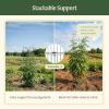 image:imageVego 3Panel Tomato Cage for Garden amp Pots RustResistant Tomato Stakes Plant Cage Trellis Support for Climbing Vegetables Plants  145 Triangle 3 Pack115 inch