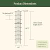 image:imageVego 3Panel Tomato Cage for Garden amp Pots RustResistant Tomato Stakes Plant Cage Trellis Support for Climbing Vegetables Plants  145 Triangle 3 Pack145 inch