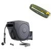 image:imageVego Garden Hose Reel Retractable 12 x 130ft with Turbo Oscillating Sprinkler