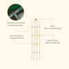 image:imageVego Garden 76 ft Round Obelisk Garden Trellis Metal Rustproof Plant Support Rose Trellis Tower Potted Cages for Flowers Fruits Vegetable Vines Indoor amp Outdoor64 Ft