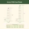 image:imageVego Garden 76 ft Round Obelisk Garden Trellis Metal Rustproof Plant Support Rose Trellis Tower Potted Cages for Flowers Fruits Vegetable Vines Indoor amp Outdoor64 Ft