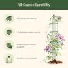 image:imageVego Garden 76 ft Round Obelisk Garden Trellis Metal Rustproof Plant Support Rose Trellis Tower Potted Cages for Flowers Fruits Vegetable Vines Indoor amp Outdoor64 Ft