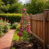 image:imageVego Garden 9 ft Pyramid Obelisk Garden Trellis Metal Rustproof Plant Support Rose Trellis Tower Potted Cages for Flowers Fruits Vegetable Vines Indoor amp Outdoor9 Ft