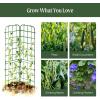 image:imageVego Garden AFrame Trellis Cucumber Cage for Garden amp Pots RustResistant Tomato Stakes Heavy Gauge Plant Cage Trellis Support for Climbing Vegetables Plants63 Tall