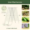 image:imageVego Garden AFrame Trellis Cucumber Cage for Garden amp Pots RustResistant Tomato Stakes Heavy Gauge Plant Cage Trellis Support for Climbing Vegetables Plants63 Tall
