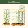 image:imageVego Garden AFrame Trellis Cucumber Cage for Garden amp Pots RustResistant Tomato Stakes Heavy Gauge Plant Cage Trellis Support for Climbing Vegetables Plants63 Tall