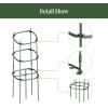 image:imageVego Garden Tomato Cage Tomato Tower 3 Tier for Garden amp Pots RustResistant Tomato Stakes Heavy Gauge Plant Cage Trellis Support for Climbing Vegetables Plants3 Tier